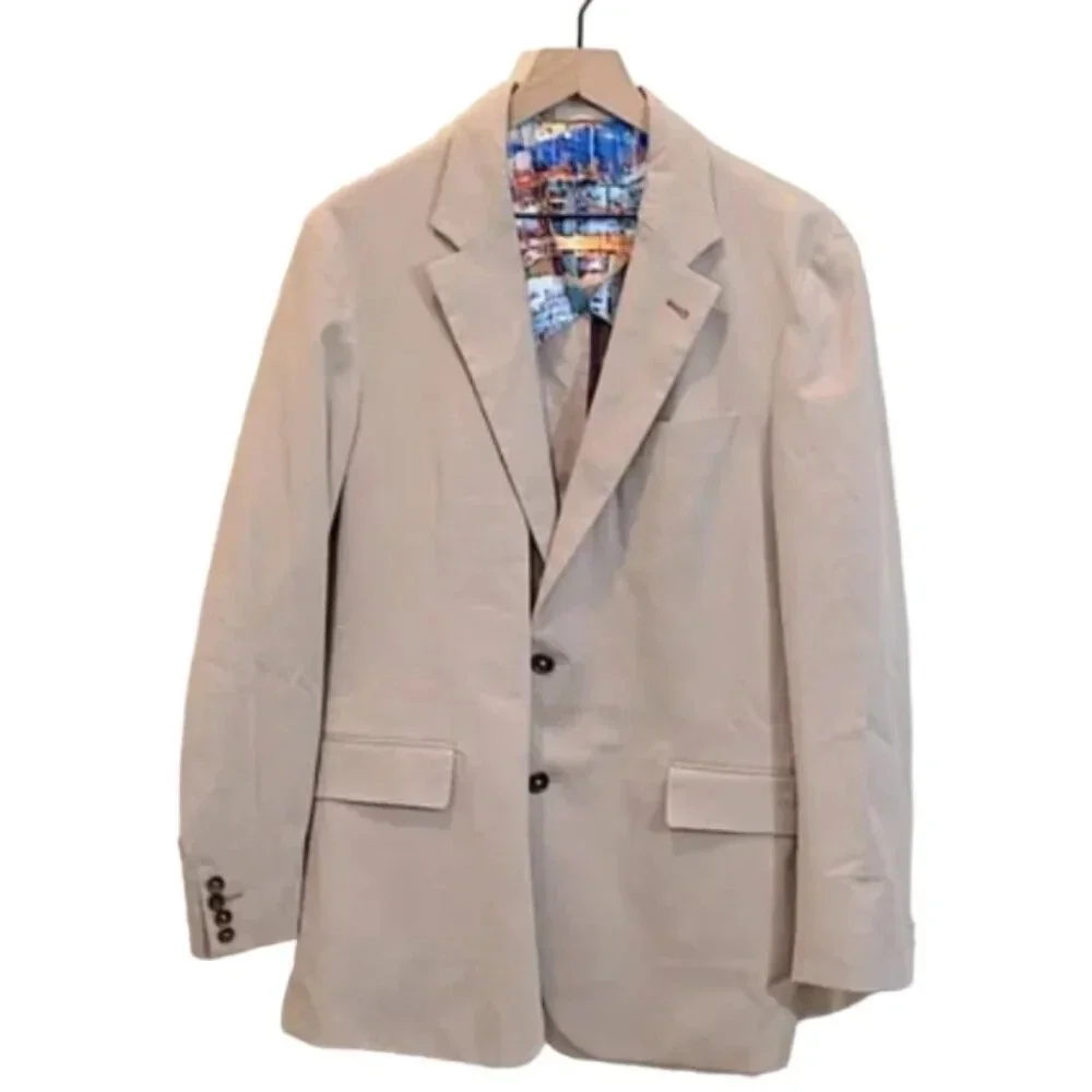 Robert Graham tan mens 42 classic fit coat